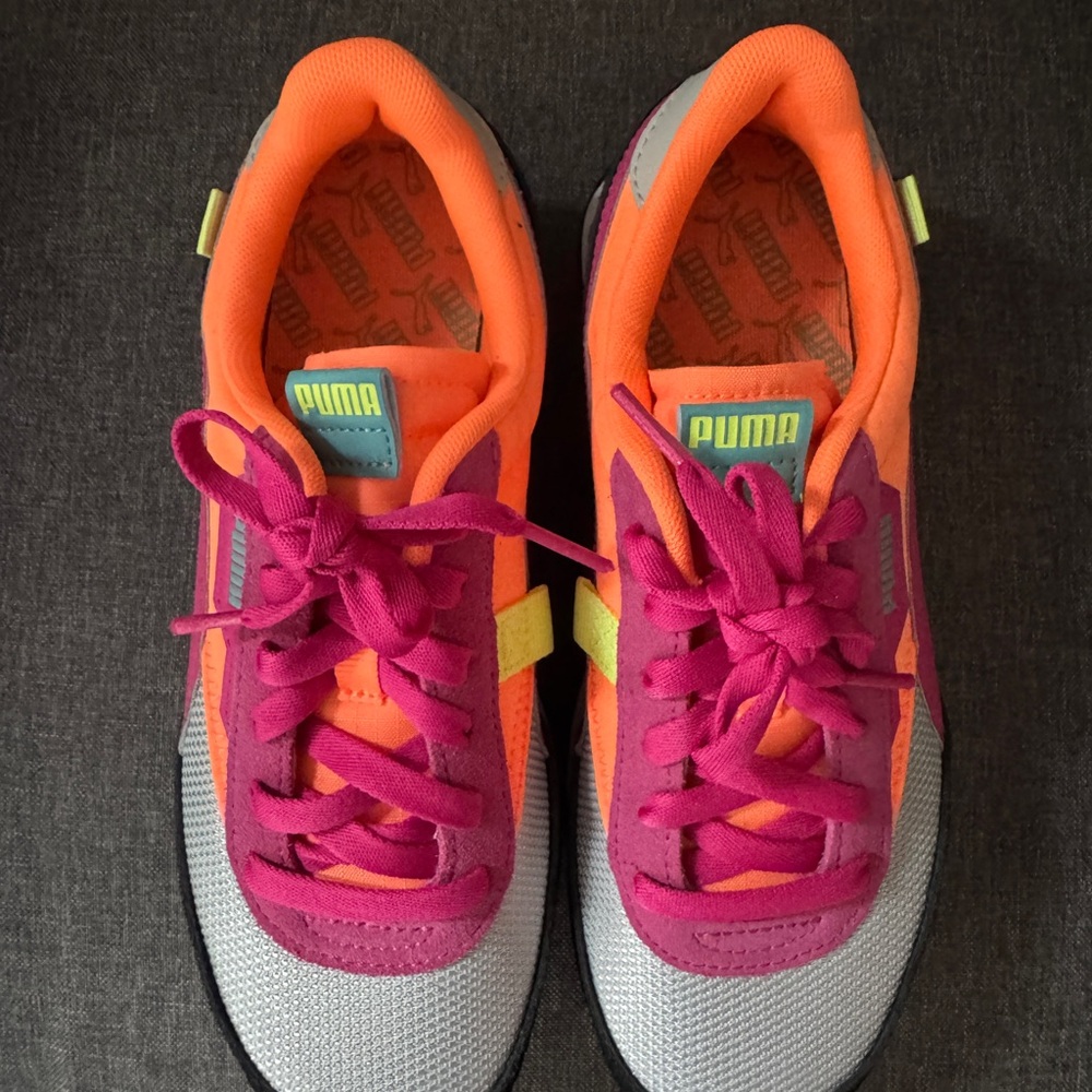 NWOT - PUMA Future Rider Colorful Women’s Sneakers - Pink, Orange, and Gray - Picture 2 of 6